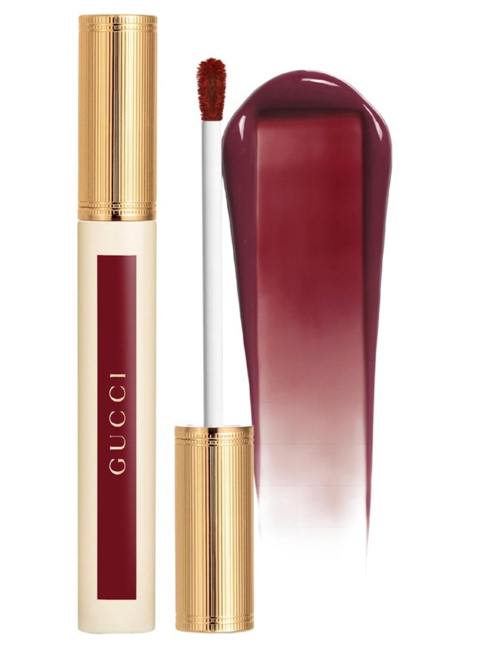 1 GUCCI 129 Paula Maple - Maple Red Lipstick Stain Oil-In-Water Hydrating Tint